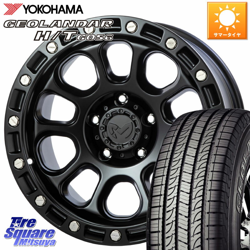 MKW M204 ブラックキャット 17インチ 17 X 8.0J +43 5穴 127 YOKOHAMA F9253 ヨコハマ GEOLANDAR HT G056 H/T 265/70R17 クライスラー ジープ ラングラー JK系 クライスラー ジープ ラングラー JL系