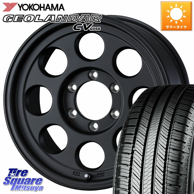 WEDS JIMLINE TYPE2 16インチ 16 X 6.5J +25 6穴 139.7 YOKOHAMA R5724 ヨコハマ GEOLANDAR CV G058 215/60R16