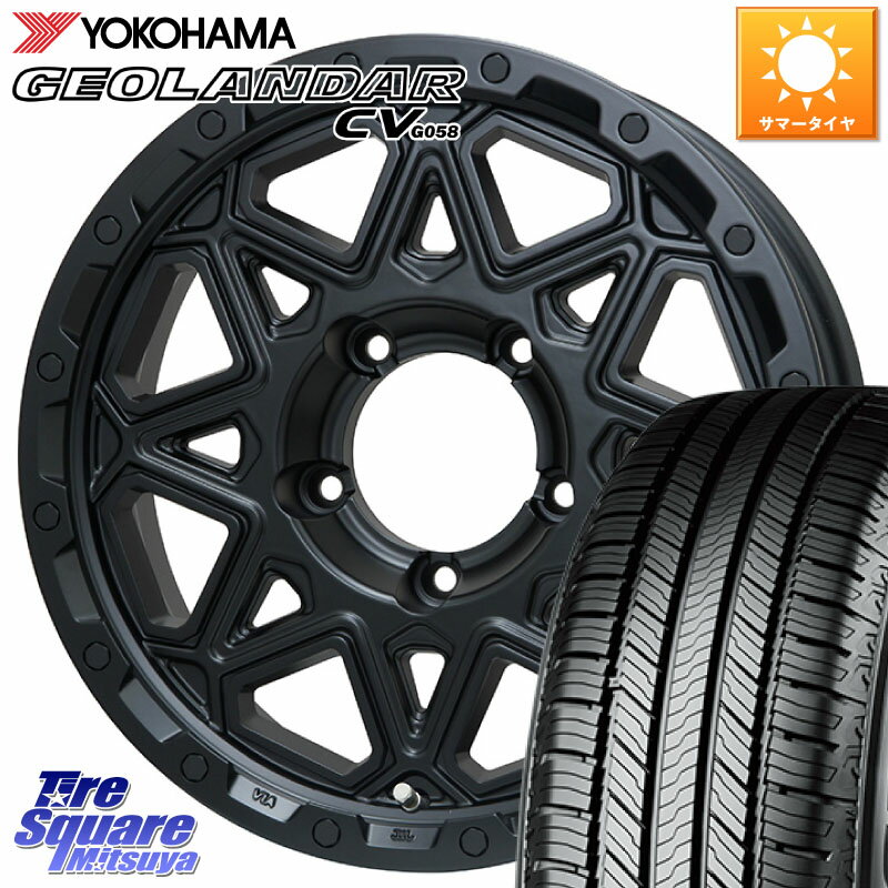 LEHRMEISTER レアマイスター LMG MONTAGNA モンタグナ ホイール 15インチ 15 X 5.5J +5 5穴 139.7 YOKOHAMA R6787 ヨコハマ GEOLANDAR CV G058 195/80R15 シエラ