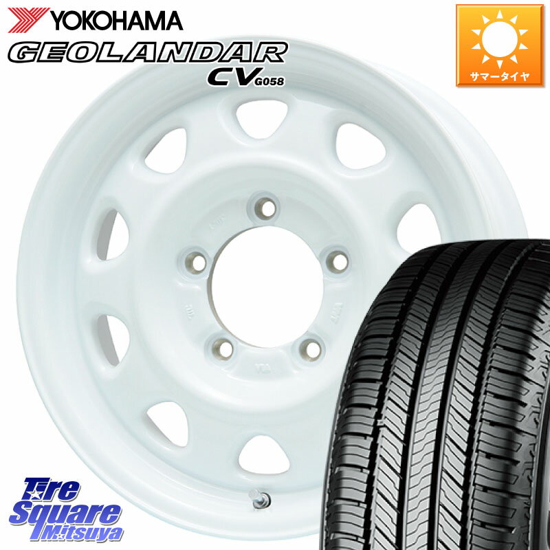 LEHRMEISTER レアマイスター LMG OFF STYLE ホイール 15インチ 15 X 5.5J +5 5穴 139.7 YOKOHAMA R6787 ヨコハマ GEOLANDAR CV G058 195/80R15 シエラ