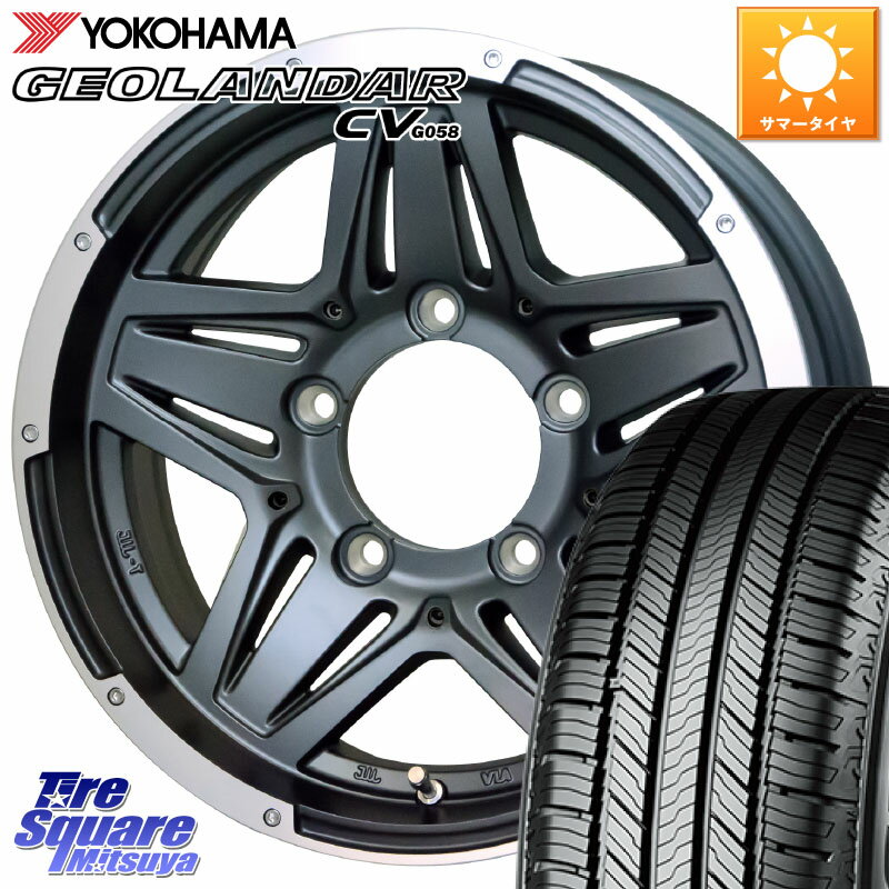 HotStuff マッドクロス JB-01 JB01 ホイール 15インチ 15 X 6.0J +0 5穴 139.7 YOKOHAMA R6787 ヨコハマ GEOLANDAR CV G058 195/80R15 シエラ