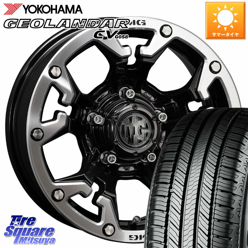 CRIMSON クリムソン GOLEM インセット-5 ゴーレム 16インチ 16 X 6.0J +0 5穴 139.7 YOKOHAMA R5710 ヨコハマ GEOLANDAR CV G058 225/70R16 ジムニー シエラ