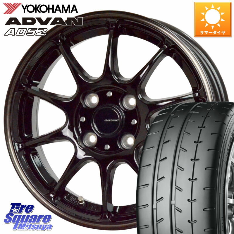 HotStuff G・SPEED P-07 ジー・スピード ホイール 16インチ 16 X 6.0J +43 4穴 100 YOKOHAMA R4491 ヨコハマ ADVAN A052 アドバン サマータイヤ 195/45R16 サクシード ルーミー