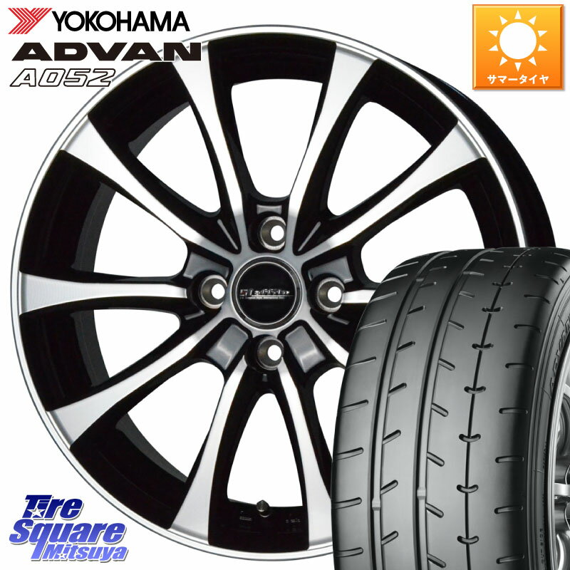 HotStuff Laffite LE-07 ラフィット LE07 ホイール 16インチ 16 X 6.0J +45 4穴 100 YOKOHAMA R4491 ヨコハマ ADVAN A052 アドバン サマータイヤ 195/45R16 ノート ルーミー