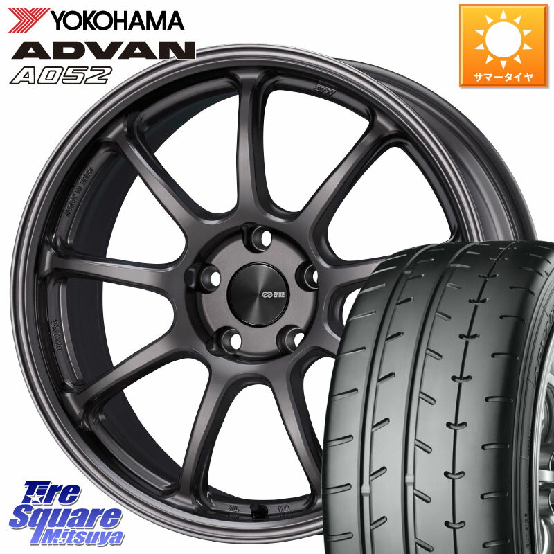 ENKEI PerformanceLine PF09 ホイール 4本 18インチ 18 X 8.0J(MINI F54) 50 5穴 112 YOKOHAMA R0962 ヨコハマ ADVAN A052 アドバン サマータイヤ 225/40R18 MINI ミニ クラブマン