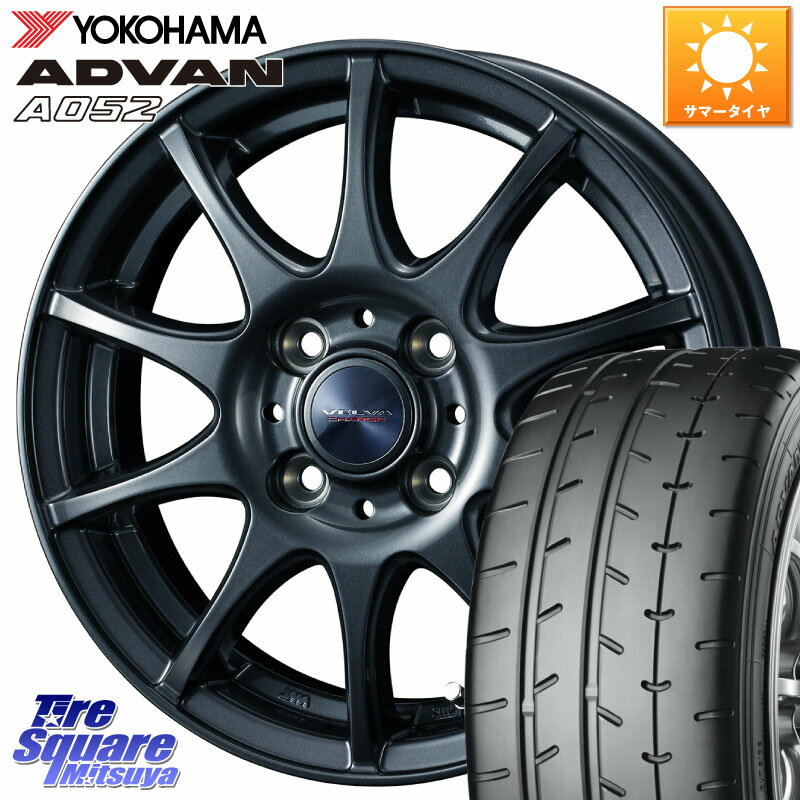 WEDS ウェッズ ヴェルヴァチャージ ホイール 16 X 6.0J +40 4穴 100 YOKOHAMA R4491 ヨコハマ ADVAN A052 アドバン サマータイヤ 195/45R16 ノート サクシード ルーミー