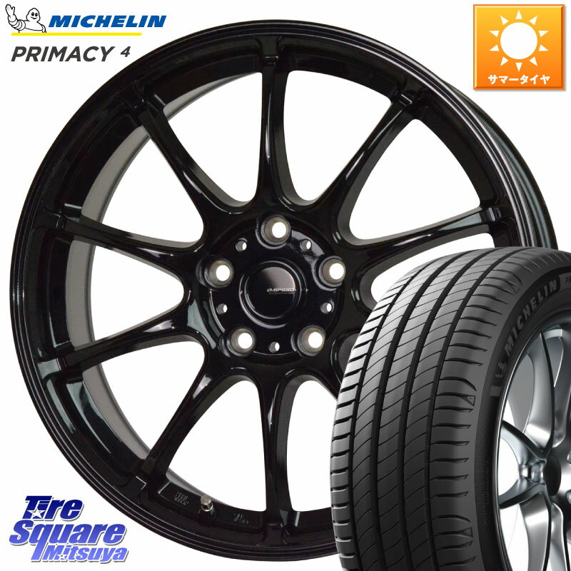 HotStuff G.SPEED G-07 ホイール 18インチ 18 X 7.5J +38 5穴 114.3 ミシュラン PRIMACY4 プライマシー4 102Y XL AO1 正規 225/55R18 エクストレイル デリカ D5 D:5