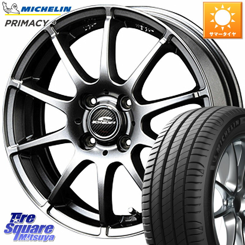 MANARAY MID SCHNEIDER StaG スタッグ ホイール 15インチ 15 X 5.5J +45 4穴 100 ミシュラン PRIMACY4 プライマシー4 82V 正規 185/55R15 フィット ノート