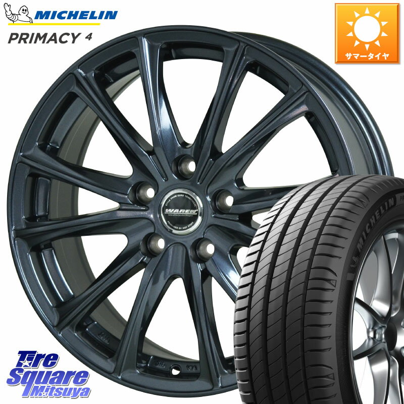 HotStuff WAREN W05 ヴァーレン ホイール18インチ 18 X 7.0J +48 5穴 114.3 ミシュラン PRIMACY4 プライマシー4 98W XL VOL 正規 235/45R18