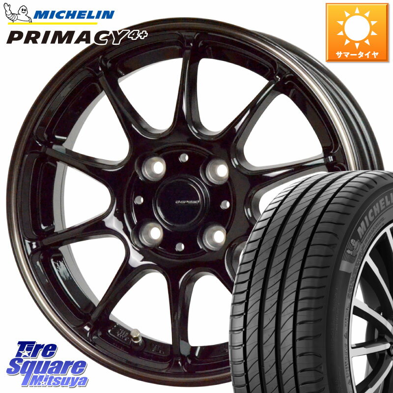 HotStuff G・SPEED P-07 ジー・スピード ホイール 16インチ 16 X 6.0J +43 4穴 100 ミシュラン PRIMACY4+ プライマシー4+ 87H 正規 195/55R16