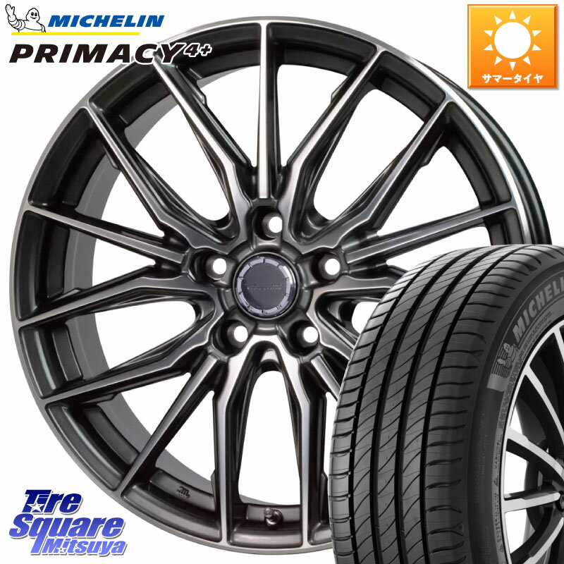 HotStuff Precious AST M4 プレシャス アスト M4 5H ホイール 17インチ 17 X 7.0J +48 5穴 100 ミシュラン PRIMACY4+ プライマシー4+ 94W XL 正規 225/45R17 86