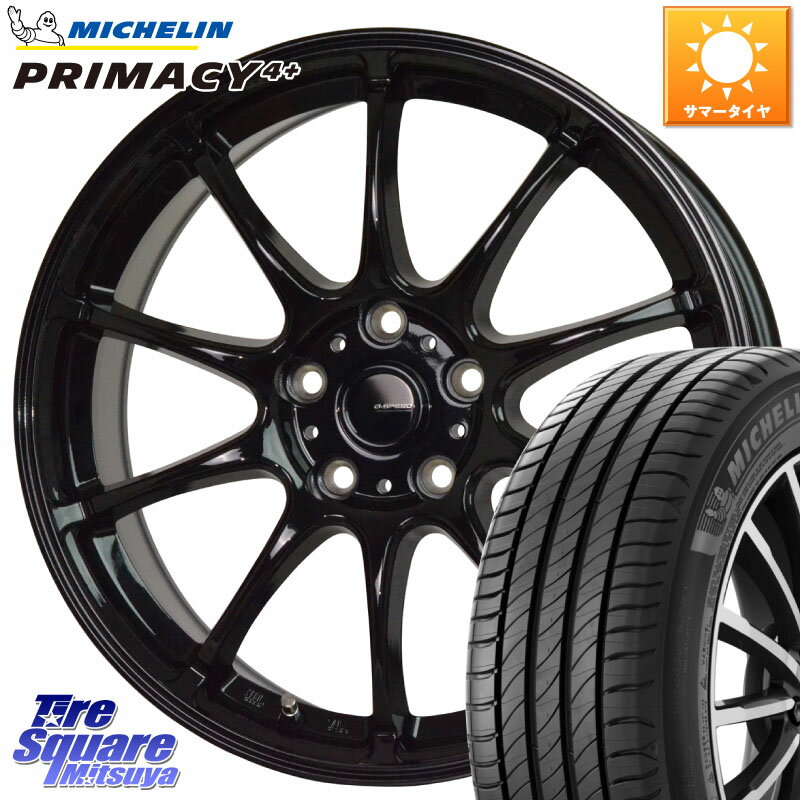 HotStuff G.SPEED G-07 ホイール 16インチ 16 X 6.5J +48 5穴 100 ミシュラン PRIMACY4+ プライマシー4+ 91W 正規 205/55R16 プリウス 86 インプレッサ カローラスポーツ XV