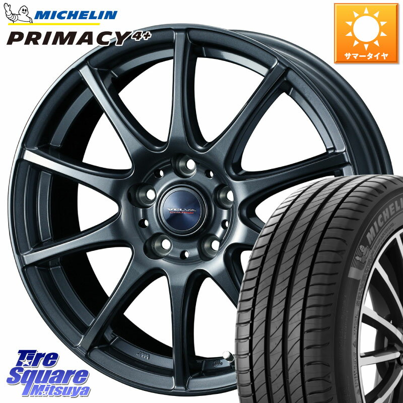 WEDS ウェッズ ヴェルヴァチャージ ホイール 16 X 6.5J +53 5穴 114.3 ミシュラン PRIMACY4+ プライマシー4+ 91W 正規 205/55R16