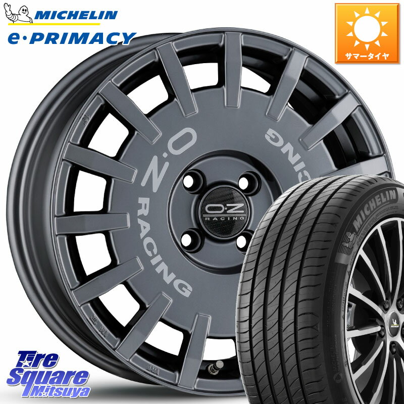 OZ Rally Racing ラリーレーシング GRA 専用KIT付属 16インチ 16 X 6.5J(LUTECIA BJ) +38 4穴 100 ミシュラン e PRIMACY Eプライマシー 91H XL S1 正規 195/55R16 ルノー ルーテシア5 BJ系