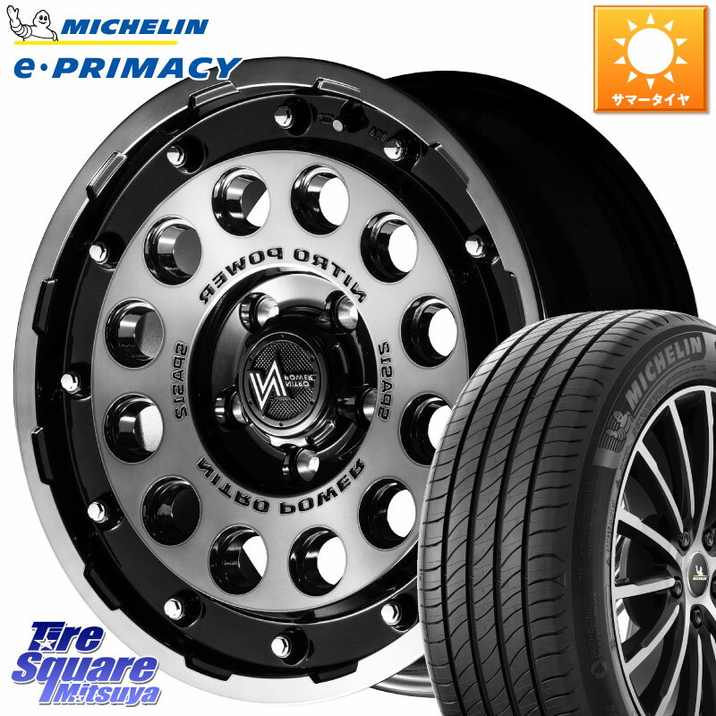 MANARAY MID ナイトロパワー H12 SHOTGUN BC ホイール 16インチ 16 X 6.0J +40 5穴 100 ミシュラン e PRIMACY Eプライマシー 93V XL 正規 195/60R16