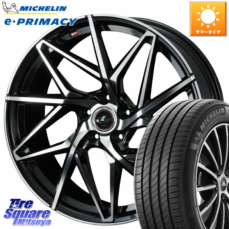 WEDS 40566 レオニス LEONIS IT PBMC 15インチ 15 X 6.0J +45 5穴 100 ミシュラン e PRIMACY Eプライマシー 88H XL 正規 185/60R15 シエンタ