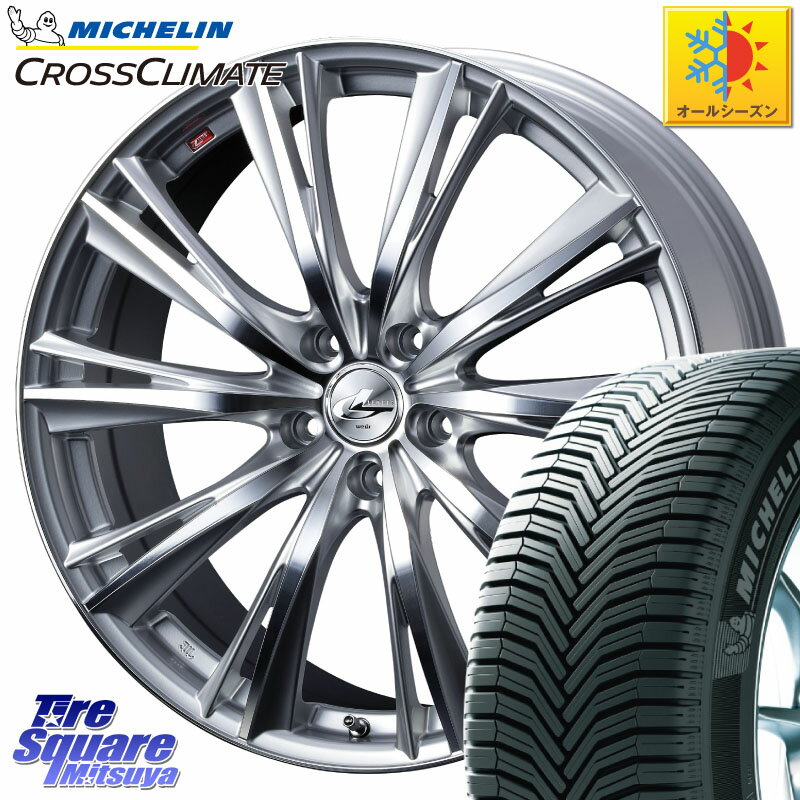 ミシュラン CROSSCLIMATE SUV クロスクライメイト SUV オールシーズンタイヤ 103V AO 正規 235/60R18 WEDS 33900 レオニス WX ウェッズ Leonis ホイール 18インチ 18 X 7.0J +47 5穴 114.3 RAV4 CX-60