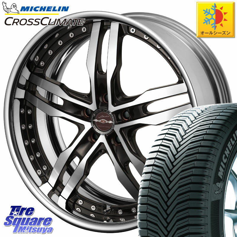 ミシュラン CROSSCLIMATE SUV クロスクライメイト SUV オールシーズンタイヤ 107V XL MO 正規 235/60R18 KYOHO SHALLEN XF-55 LowType Disk18インチ 2ピース 18 X 7.5J +50 5穴 114.3