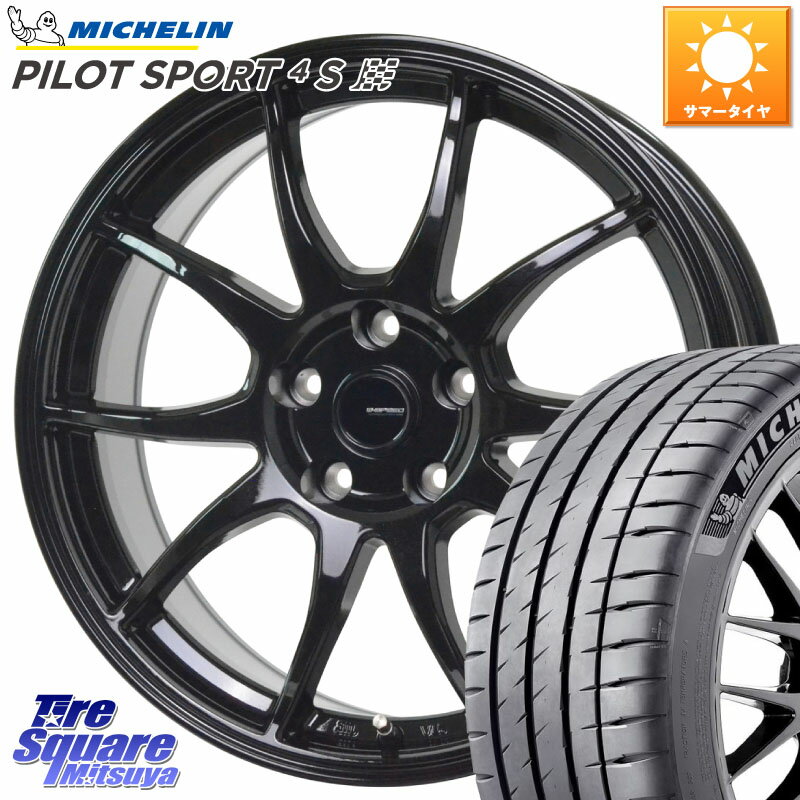 HotStuff G-SPEED G-06 G06 ホイール 18インチ 18 X 7.5J +38 5穴 114.3 ミシュラン PILOT SPORT 4S パイロットスポーツ4S (95Y) XL 正規 225/45R18