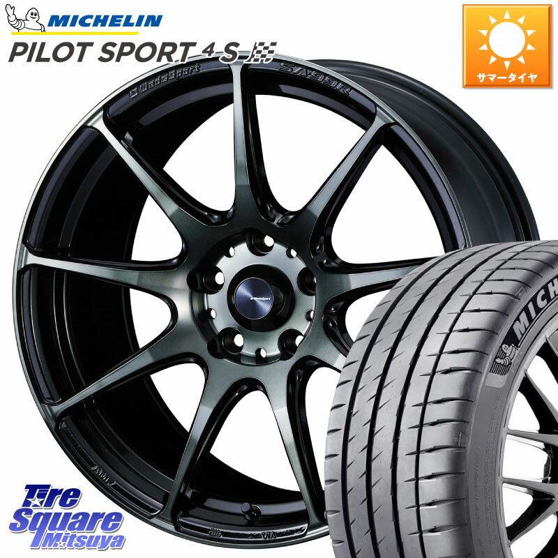 WEDS ウェッズ スポーツ SA99R SA-99R WBC 18インチ 18 X 7.5J +35 5穴 114.3 ミシュラン PILOT SPORT 4S パイロットスポーツ4S (95Y) XL 正規 225/45R18