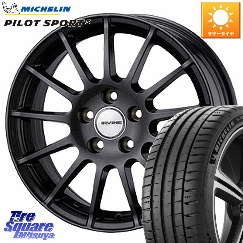 WEDS IR87549R/6G ウェッズ IRVINE F01 ホイール 18インチ 18 X 7.5J(MB C118) +49 5穴 112 ミシュラン PILOT SPORT5 パイロットスポーツ5 (95Y) XL 正規 225/45R18 メルセデスベンツCLAクラス