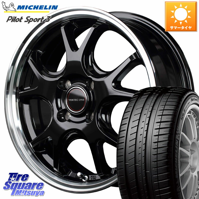 MANARAY MID VERTEC ONE EXE5 ホイール 16インチ 16 X 6.0J +43 4穴 100 ミシュラン PILOT SPORT3 パイロットスポーツ3 84V XL 正規 195/45R16 サクシード ルーミー