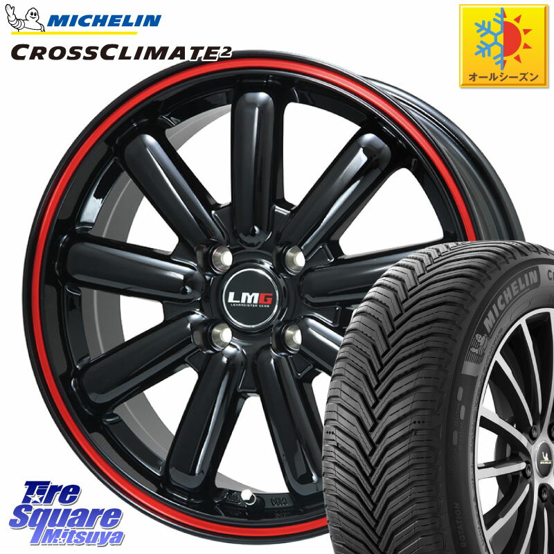 ミシュラン CROSSCLIMATE2 クロスクライメイト2 オールシーズンタイヤ 84W XL 正規 205/40R17 LEHRMEISTER レアマイスター LMG MOS-9 MOS9 17インチ 17 X 6.5J +42 4穴 100 ノート