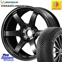 ミシュラン CROSSCLIMATE2 クロスクライメイト2 オールシーズンタイヤ 95Y XL 正規 225/45R18 RAYS 【欠品次回9月末】 VOLK RACING TE37 SAGA S-plus TE37 S-プラス ホイール 18インチ 18 X 7.5J +48 5穴 100