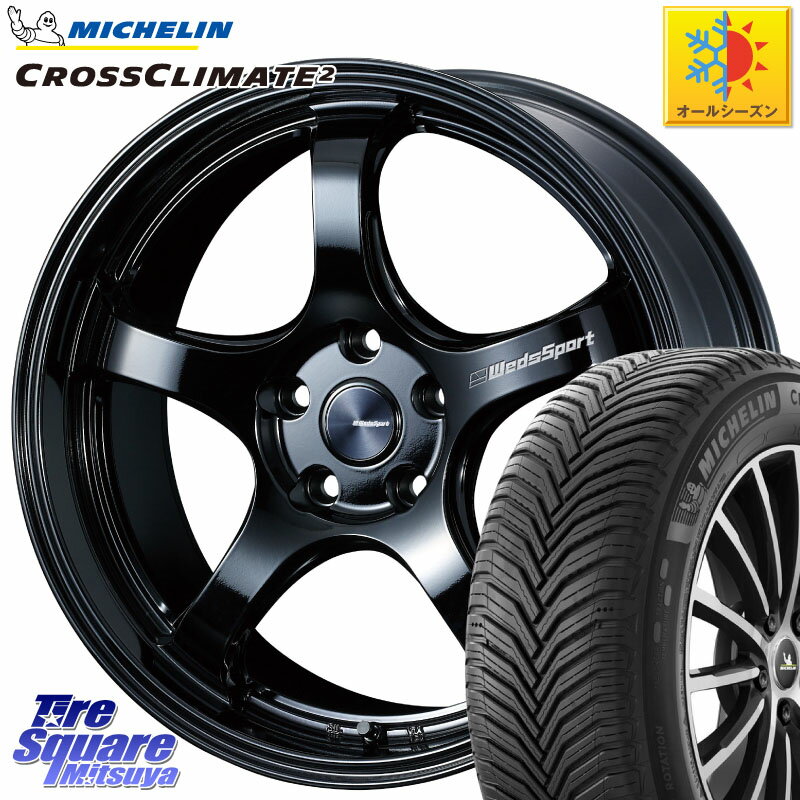 ミシュラン CROSSCLIMATE2 クロスクライメイト2 オールシーズンタイヤ 97Y XL 正規 245/40R18 WEDS 72770 RN-05M ウェッズ スポーツ ホイール 18インチ 18 X 8.5J(AUDI S4 8WC) +38 5穴 112 アウディS4 1