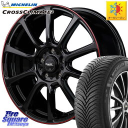 ミシュラン CROSSCLIMATE2 クロスクライメイト2 オールシーズンタイヤ 99V 正規 225/60R17 MANARAY MID ラピッドパフォーマンス ZX10 ホイール 17インチ 17 X 7.0J +38 5穴 114.3 アルファード エクストレイル デリカ D5 D:5