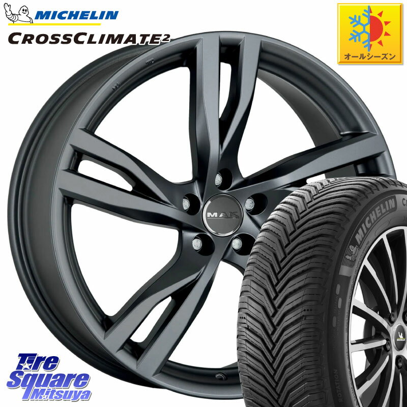 ミシュラン CROSSCLIMATE2 クロスクライメイト2 オールシーズンタイヤ 95Y XL 正規 225/45R18 阿部商会 MAK STOCKHOLM ホイール 18インチ 18 X 8.0J(JAGUAR XE JA2 JA3) +45 5穴 108 ジャガー XE