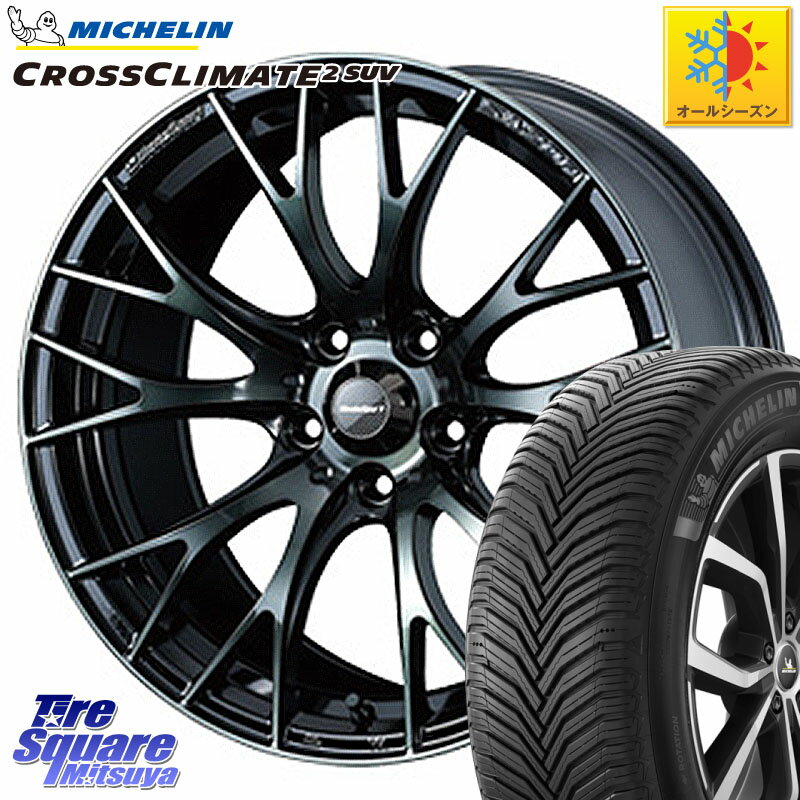 ミシュラン CROSSCLIMATE2 SUV クロスクライメイト2 SUV 在庫●23年製 オールシーズンタイヤ 107V XL 正規 235/60R18 WEDS 72739 SA-20R SA20R ウェッズ スポーツ ホイール 18インチ 18 X 7.5J +45 5穴 114.3 RAV4 CX-60