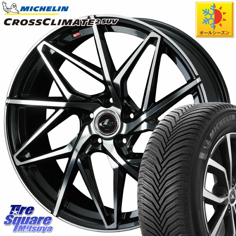 ミシュラン CROSSCLIMATE2 SUV クロスクライメイト2 SUV オールシーズンタイヤ 108W XL 正規 235/65R17 WEDS 40598 レオニス LEONIS IT PBMC 17インチ 17 X 7.0J +47 5穴 114.3