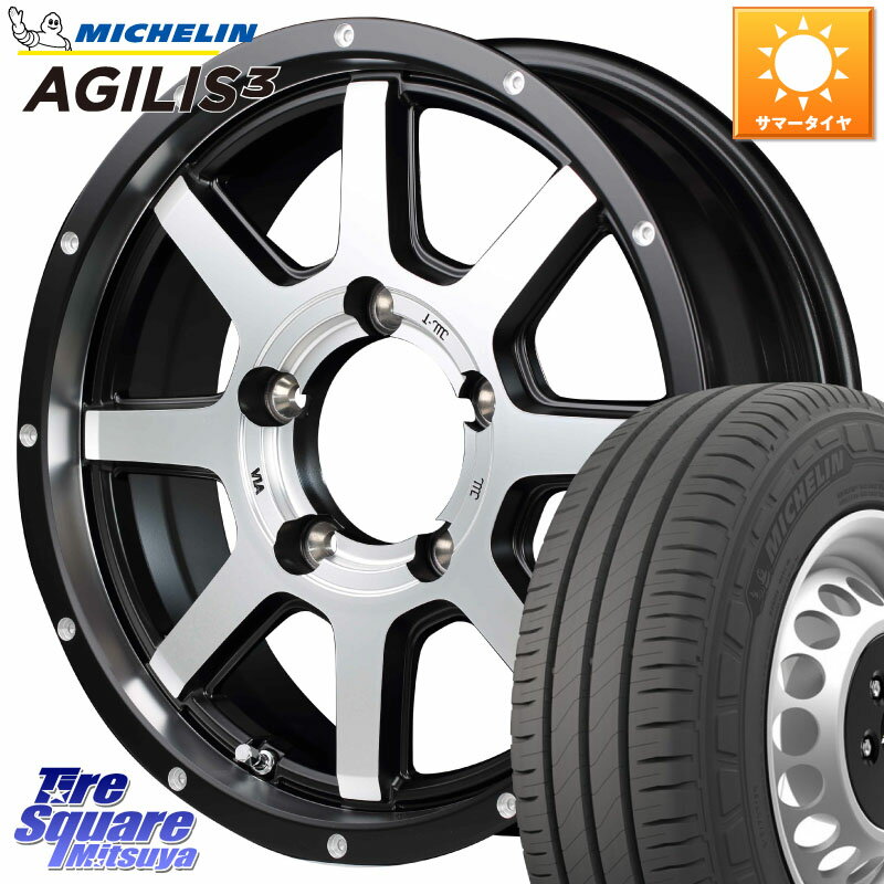 MANARAY MID ROADMAX ロードマックス WF8 ホイール 16インチ 16 X 5.5J +22 5穴 139.7 ミシュラン アジリス3 AGILIS3 正規品 サマータイヤ 215/65R16 109*107 ジムニー