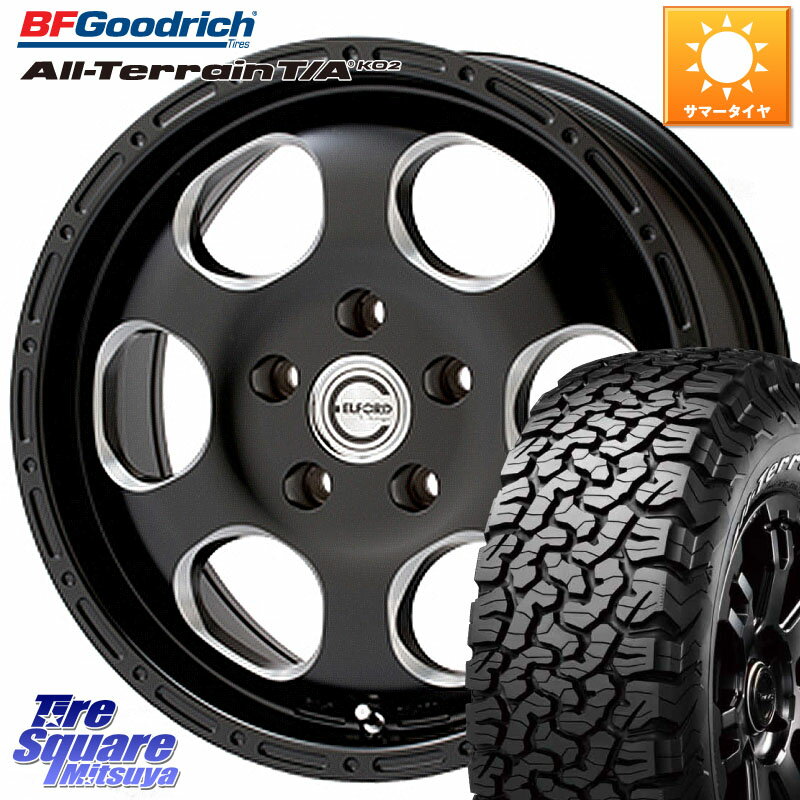 MEIWA Blood Stock One Piece ホイール 16インチ 16 X 7.0J +35 5穴 114.3 BF Goodrich オールテレーン TA KO2 T/A グッドリッチ ホワイトレター 245/70R16 RAV4 デリカ D5 D:5