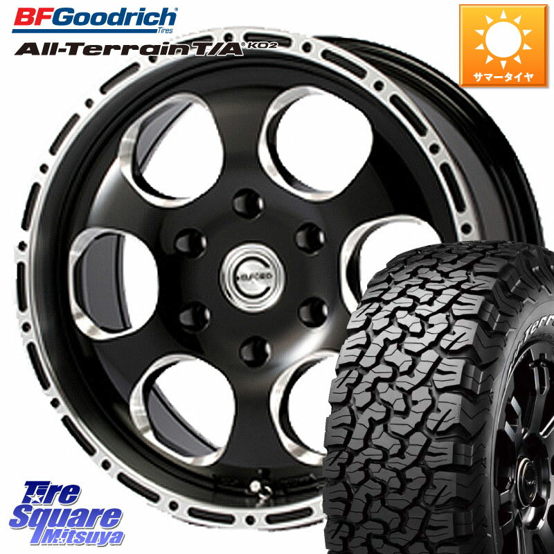 MEIWA Blood Stock One Piece ホイール 17インチ 17 X 8.0J +30 6穴 139.7 BF Goodrich オールテレーン TA KO2 T/A グッドリッチ ホワイトレター 265/65R17 トライトン