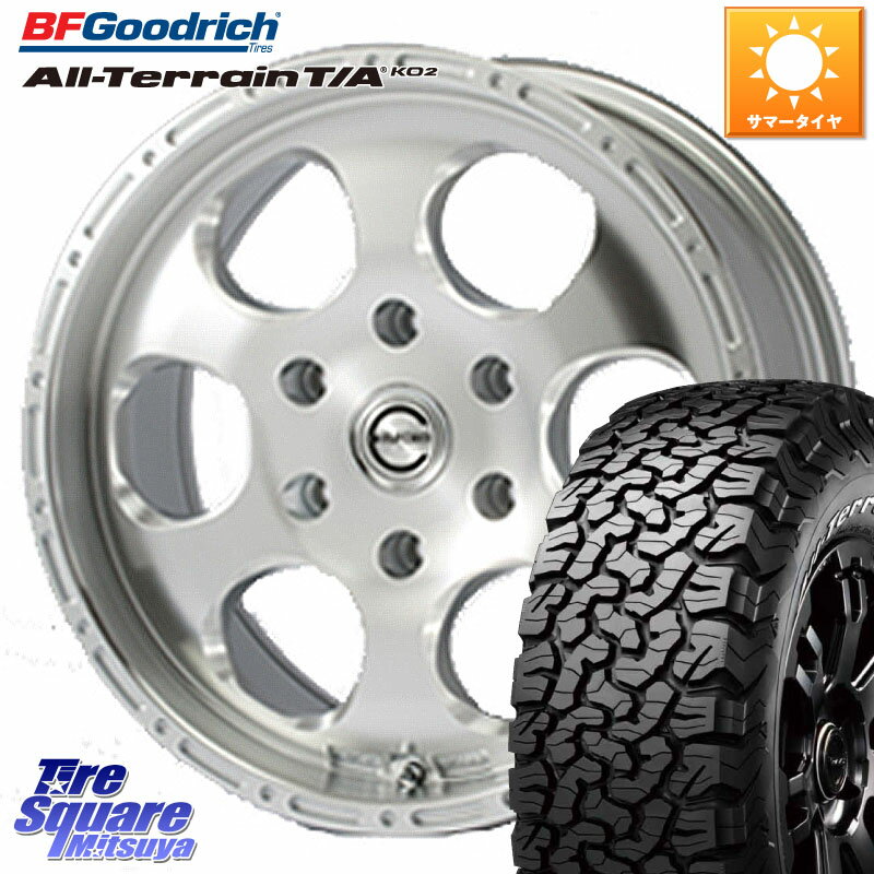 MEIWA Blood Stock One Piece ホイール 17インチ 17 X 8.0J +30 6穴 139.7 BF Goodrich オールテレーン TA KO2 T/A グッドリッチ ホワイトレター 265/65R17 トライトン