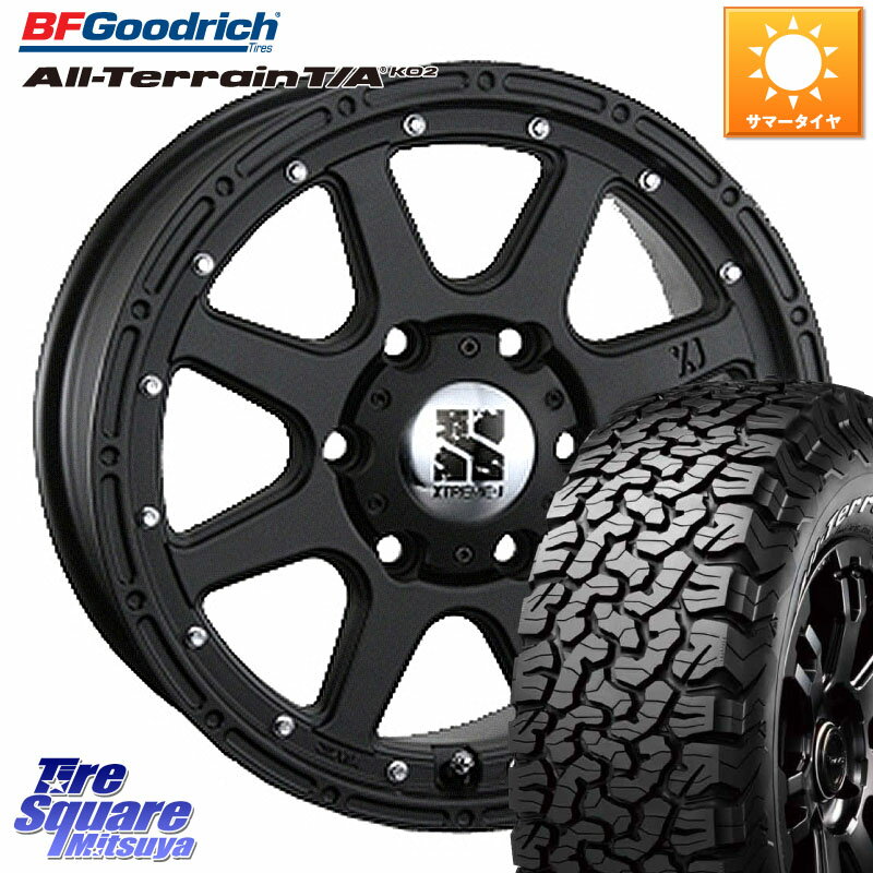 MLJ XTREME-J エクストリームJ ホイール 18インチ 18 X 8.0J(US) +25 6穴 139.7 BF Goodrich オールテレーン TA KO2 T/A グッドリッチ ホワイトレター 285/60R18