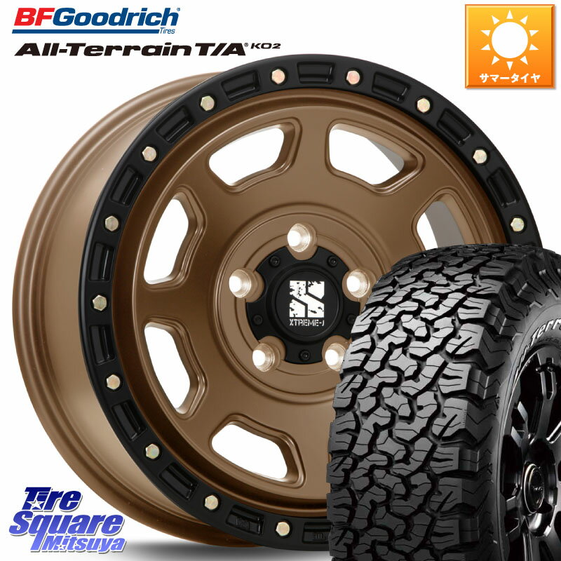 MLJ XJ07 XTREME-J 5H MB JEEP エクストリームJ 17インチ 17 X 8.0J +38 5穴 127 BF Goodrich オールテレーン TA KO2 T/A グッドリッチ ホワイトレター 285/70R17 ジープ ラングラー JK JL