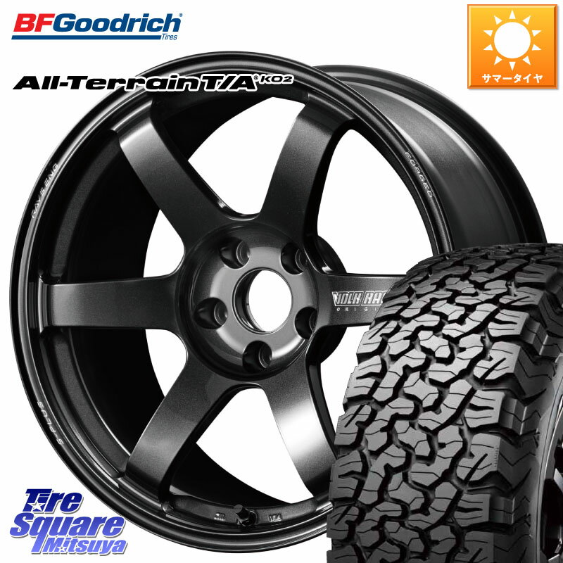 RAYS 【欠品次回8~9月】 TE37 SAGA S-plus VOLK RACING 鍛造 ホイール 18インチ 18 X 8.0J(M14B) +45 5穴 114.3 BF Goodrich オールテレーン TA KO2 T/A グッドリッチ ブラックウォール 235/60R18 スバル ソルテラ