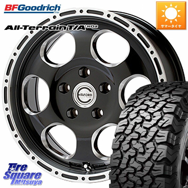 MEIWA Blood Stock One Piece ホイール 17インチ 17 X 8.0J +35 5穴 127 BF Goodrich オールテレーン TA KO2 T/A グッドリッチ ブラックウォール 255/75R17 ジープ ラングラー JK JL