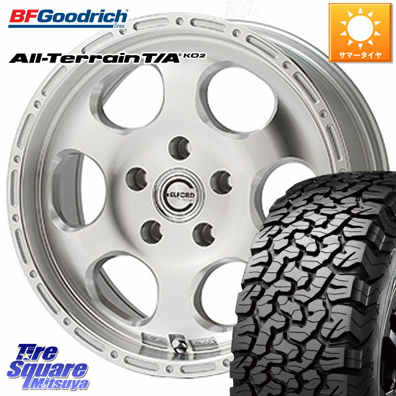 MEIWA Blood Stock One Piece ホイール 17インチ 17 X 8.0J +35 5穴 127 BF Goodrich オールテレーン TA KO2 T/A グッドリッチ ブラックウォール 255/75R17 ジープ ラングラー JK JL