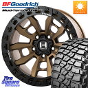 HOSTILE H130 CRANDON クランドン BR ホイール 17インチ 17 X 9.0J +0 5穴 127 BF Goodrich マッドテレーン KM3 TA T/A グッドリッチ Mud-Terrain T/A 35X12.5R17 35X/12.50R17 ジープ ラングラー JK JL