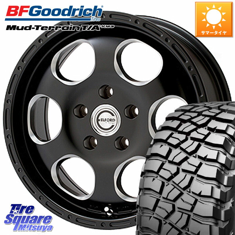 MEIWA Blood Stock One Piece ホイール 17インチ 17 X 8.0J +35 5穴 127 BF Goodrich マッドテレーン KM3 TA T/A グッドリッチ Mud-Terrain T/A 255/75R17 ジープ ラングラー JK JL