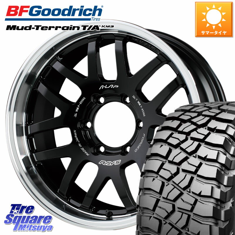 RAYS 【欠品次回9月末】 レイズ A LAP-07X 18インチ 18 X 8.0J +38 6穴 139.7 BF Goodrich マッドテレーン KM3 TA T/A グッドリッチ Mud-Terrain T/A 265/60R18 トライトン