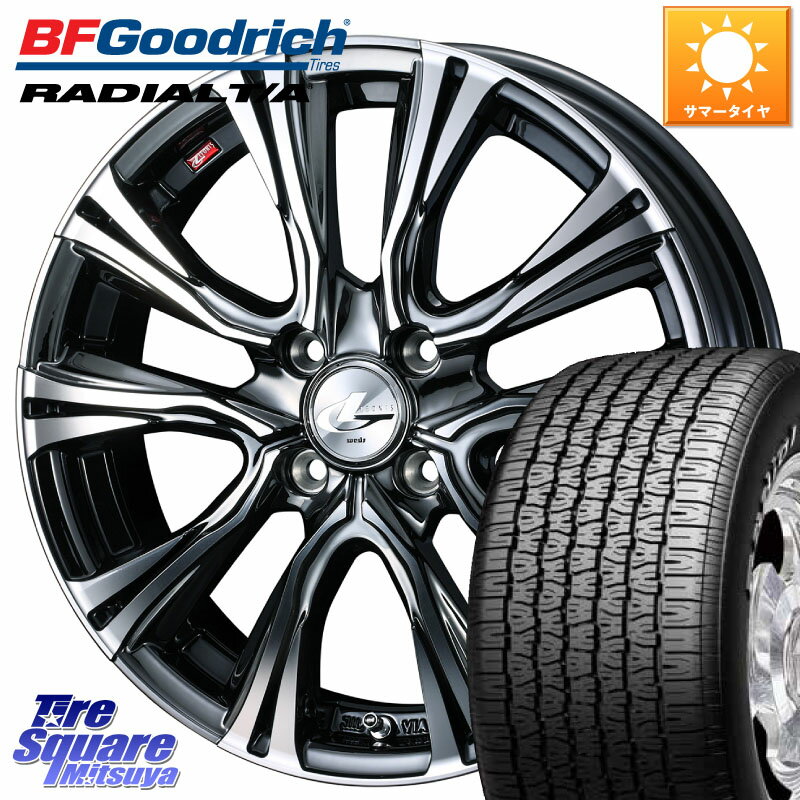 WEDS 41208 LEONIS VR BMCMC ウェッズ レオニス ホイール 15インチ 15 X 4.5J +45 4穴 100 BF Goodrich ラジアル TA T/A グッドリッチ Radial ホワイトレター サマータイヤ 155/80R15 ハイゼット アゲトラカスタム車用※軽自動車専用ホイール※ ハスラー リフトアップカ