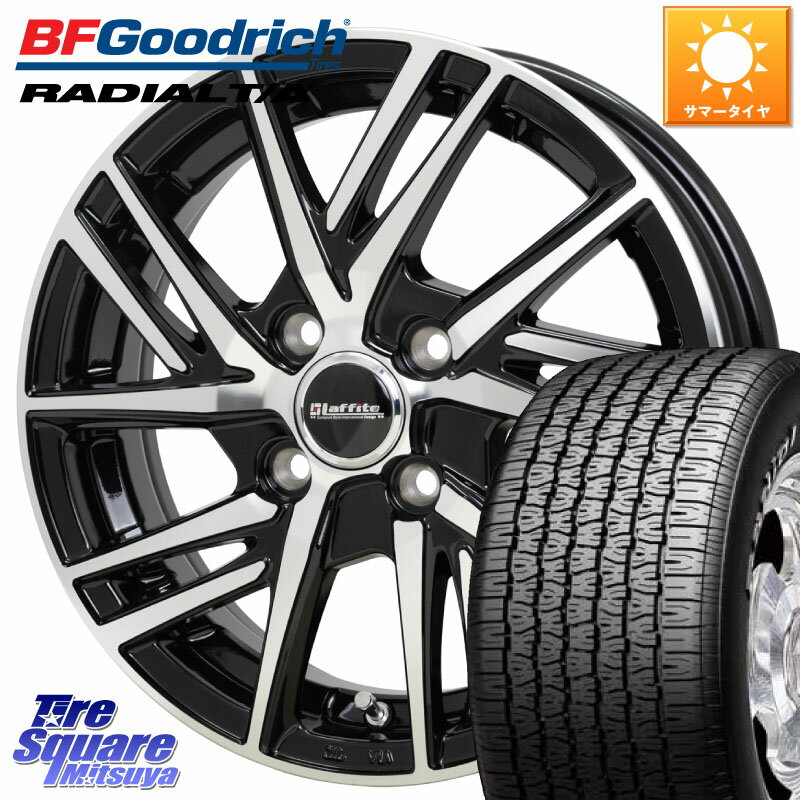 HotStuff ラフィット LW06-2 LW-06-2 ホイール 15インチ 15 X 4.5J +45 4穴 100 BF Goodrich ラジアル TA T/A グッドリッチ Radial ホワイトレター サマータイヤ 155/80R15 ハイゼット アゲトラカスタム車用※軽自動車専用ホイール※ ハスラー リフトアップカスタム車用