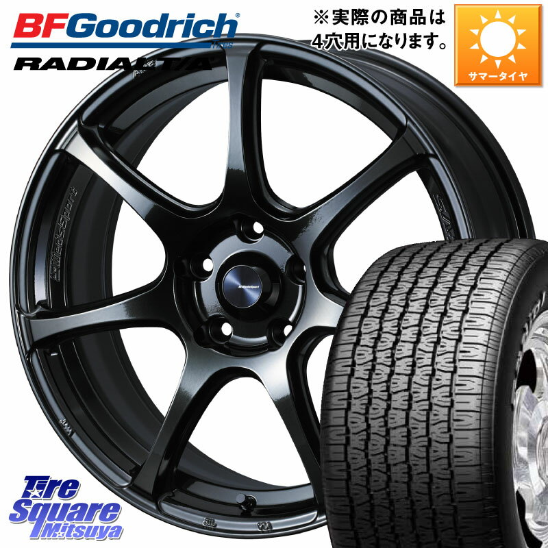 WEDS 74014 ウェッズ スポーツ SA75R SA-75R 15インチ 15 X 5.0J +45 4穴 100 BF Goodrich ラジアル TA T/A グッドリッチ Radial ホワイトレター サマータイヤ 155/80R15 ハイゼット アゲトラカスタム車用※軽自動車専用ホイール※ ハスラー リフトアップカスタム車用※