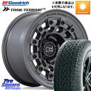 BLACK RHINO FUJI フジ マッドガンメタ ホイール 17インチ 17 X 8.0J +38 5穴 127 BF Goodrich Trail-Terrain TA トレイルテレーンT/A アウトラインホワイトレター 245/75R17 ジープ ラングラー JK JL