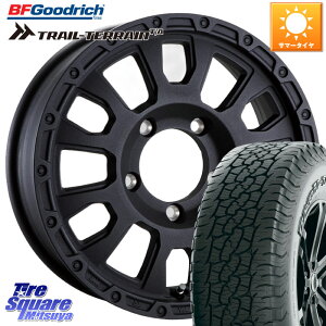 阿部商会 LA STRADA AVENTURA アヴェンチュラ BK 16インチ 16 X 5.5J +0 5穴 139.7 BF Goodrich Trail-Terrain TA トレイルテレーンT/A アウトラインホワイトレター 205/80R16 ジムニー